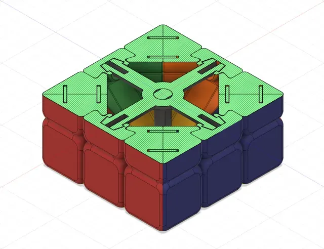 Rubik Style Cube Puzzle Style Colorblock — Фото 7 из 10