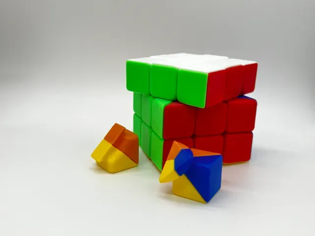 Rubik Style Cube Puzzle Style Colorblock — Фото 3 из 10