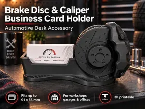 Brake Disc & Caliper Business Card Holder