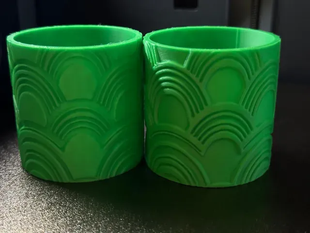 Plant Pot Modern Wavy 1 / 2 Patterns — Фото 12 из 12