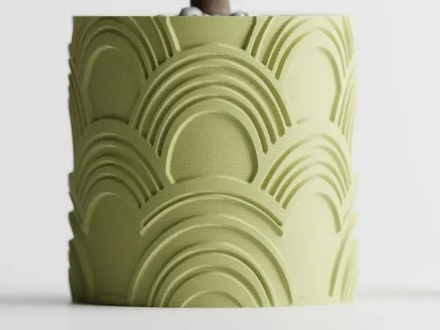 Plant Pot Modern Wavy 1 / 2 Patterns — Фото 5 из 12
