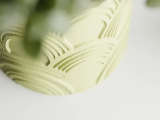Plant Pot Modern Wavy 1 / 2 Patterns — Фото 3 из 12