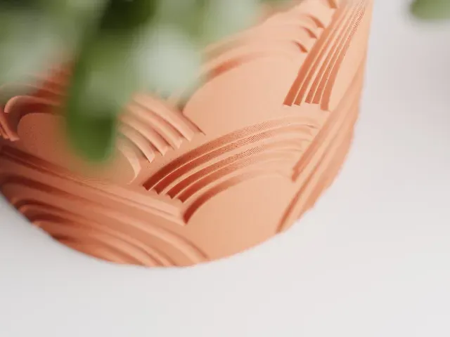 Plant Pot Modern Wavy 1 / 2 Patterns — Фото 8 из 12