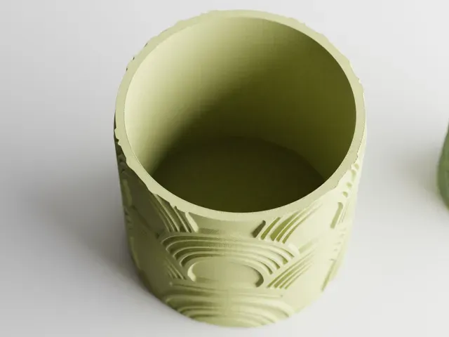 Plant Pot Modern Wavy 1 / 2 Patterns — Фото 6 из 12
