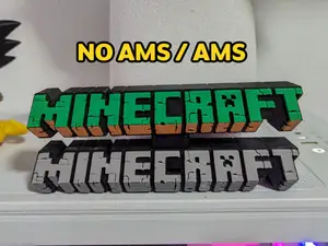 Minecraft Logo / Sign (NO AMS/AMS)
