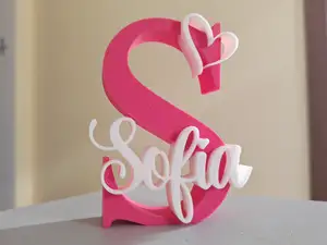 Sofia, lettera S con nome - No AMS
