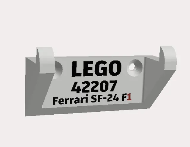 LEG0 Technic 42207 Ferrari SF-24 F1 wall mount — Фото 4 из 6