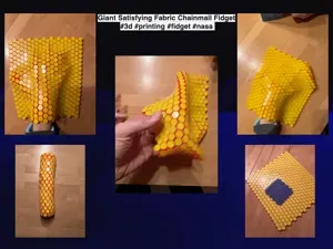 NASA Fabric ChainMail Fidget -No Tangle