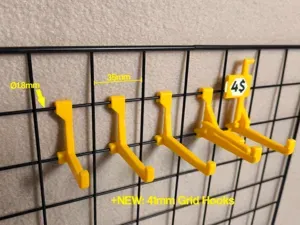 Wire Grid Hooks – Lockable Hooks & Price Tags
