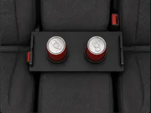 3D Printed Car Mini Table with 2 Cup Holders Seat
