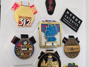 Hexagonal medal holder / display with magnets