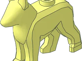 Brick Part 92586- German Shepherd