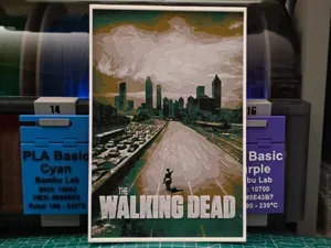 The Walking Dead Poster V2 - Hueforge Art