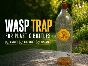 Reusable Wasp Trap for Plastic Bottles
