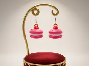 Cute Macaron Earrings - 3D Printed Dangle