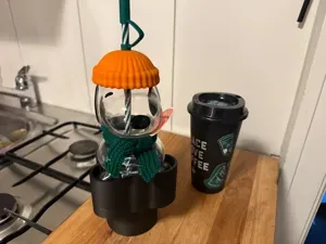 Starbucks Snoopy Glas Cold Cup - Car Cup holder