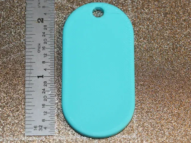 Keychain Blank 30x60mm 15mm Corners