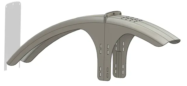 MTB Front Mudguard/Fender 29"/27.5" +Zip-Tie Mount — Фото 7 из 7