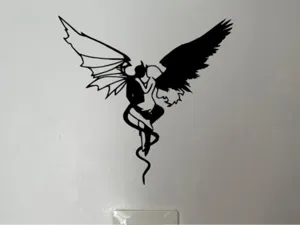 Wall Decor Angel Love Devil