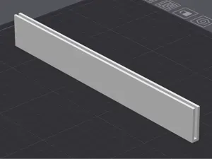 Halteschiene für 2,5 mm Acrylplatten (U-Profil)
