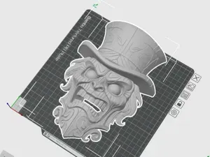 Tiki-Style Haunted Mansion Hatbox Ghost Mask