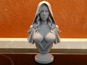 Mystical Hooded Sorceress - Fantasy Female Bust