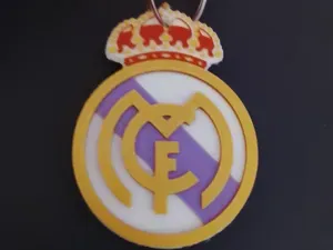 Llavero relieve 2 caras Real Madrid