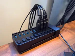 SABRENT 10-Port USB Hub Desk Mount (HB-BU10)