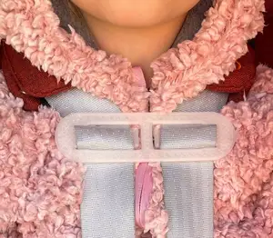 Seat belt buckle for a child car seat