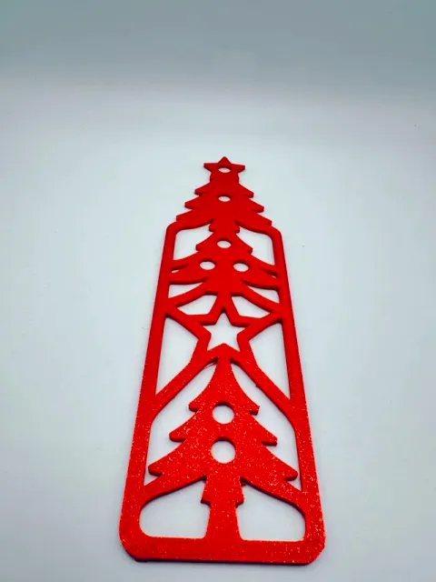 Christmas Tree Openwork Festive Star Tree Bookmark — Image 4 of 11