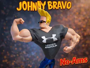 Johnny Bravo + UnderArmour T-Shirt (Multiparts)