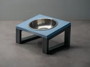 Raised pet bowl holder - single 100/120/150 mm