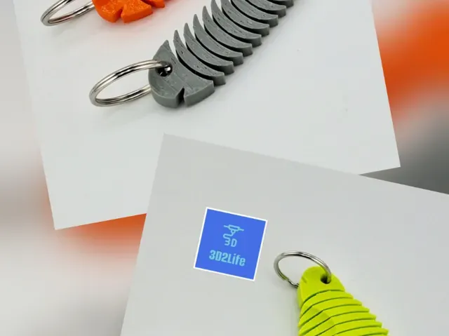 TPU Flexi Fish - keychain