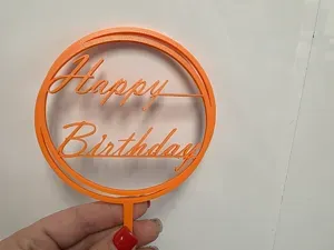 Happy Birthday Cake Topper