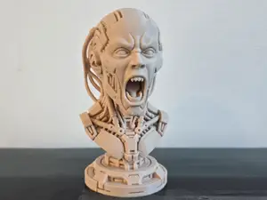Biomechanical Female Bust – Cyberpunk 3D Model