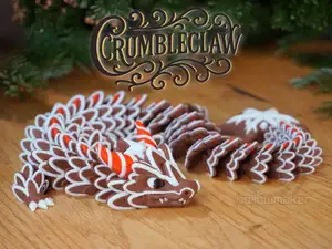 Crumbleclaw - Articulated Gingerbread Dragon