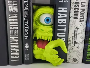 One-Eyed Green Monster Book Nook – Cute & Creepy