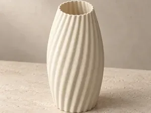 STRATA Twisted Fluted Vase | Modern Japandi Decor