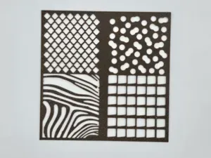 Multi Pattern Quad Section Craft Stencil