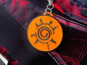 Naruto Seal keychain facedown