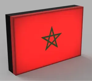 World Flags - Morocco LED Lamp