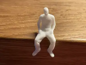 Kleiner sitzender Mann (Diorama/Modellbau)