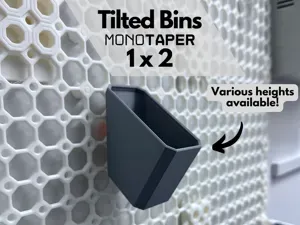 Tilted Bins MonoTaper - 1x2 (various heights)