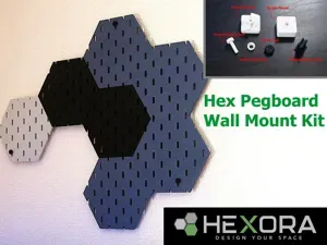 HEXORA Hex Pegboard Wall Mount Kit