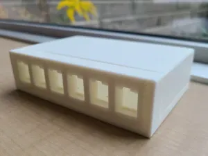 6-Port Keystone Surface-Mount Box