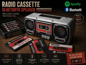 RADIO CASSETTE BLUETOOTH SPEAKER