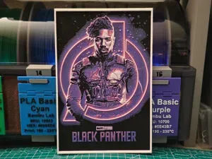 Black Panther Movie Poster - Hueforge Art