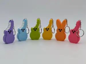 Easter Peep Bunny Bite Keychain | AMS & Parts