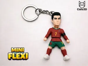 Cristiano Ronaldo- CR7 - Mini Flexi Keychain