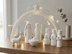 Minimal Nativity Scene – Christmas Decor